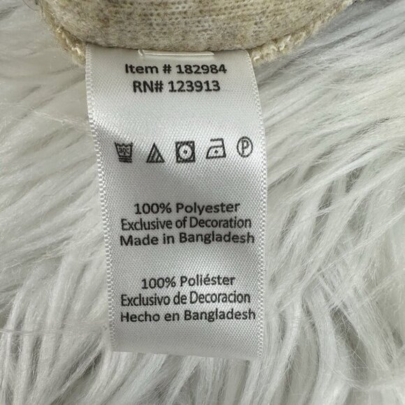 Jachs Men’s Off-White Gorpcore Teddy 1/4 Snap Sherpa Casual Pullover L/C50 - Picture 7 of 11